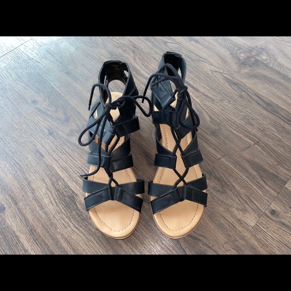 City Classified Lace Up Heeled Sandal